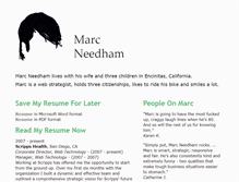 Tablet Screenshot of marcneedham.com